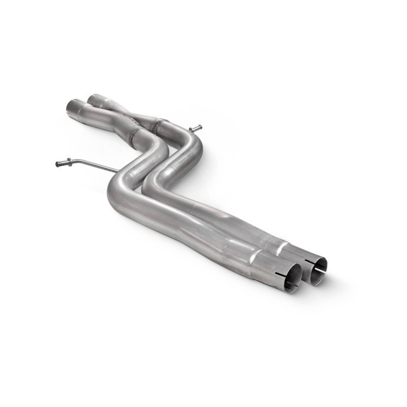 X pipe suppresion intermédiaire OEM Scorpion pour Audi S4 V6 Quattro / Avant B8 / B8.5