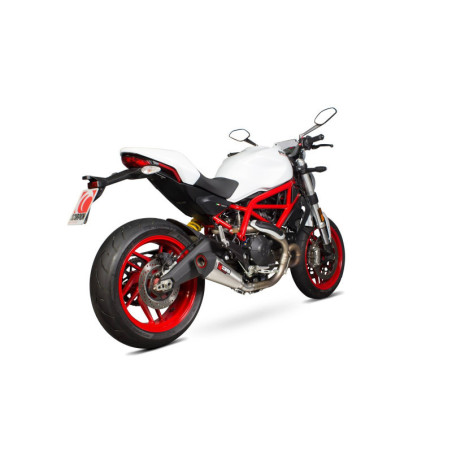 Silencieux Serket Taper. Supprime catalyseur Scorpion Ducati Monster 797 / 797 + 2017 2020