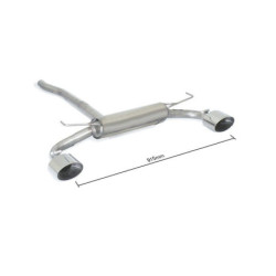 Silencieux arrière Ragazzon pour Jeep Renegade 1.6 Multijet 1.4 multiair