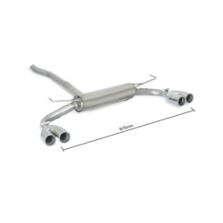 Silencieux arrière Ragazzon pour Jeep Renegade 1.6 Multijet 1.4 multiair