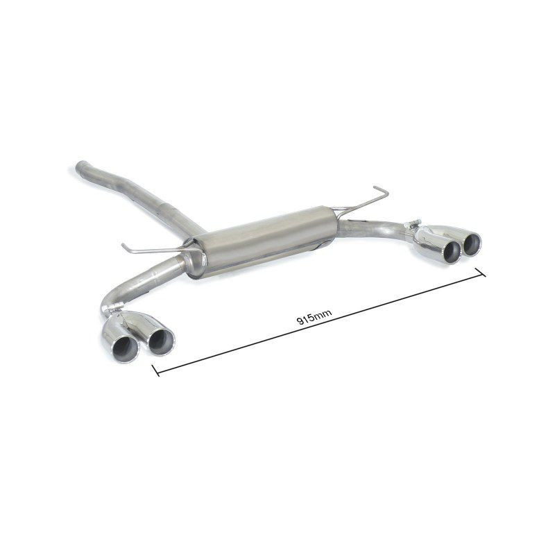 Silencieux arrière Ragazzon pour Jeep Renegade 1.6 Multijet 1.4 multiair