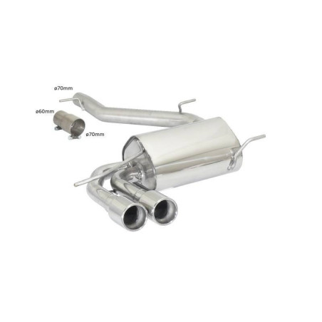 Silencieux arrière Ragazzon pour AUDI S3 (8P) (10/2006 08/2012)