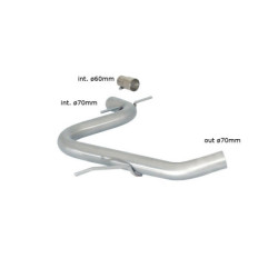 Tube silencieux intermédiaire Ragazzon pour VOLKSWAGEN Golf VI (10/2008 11/2012)