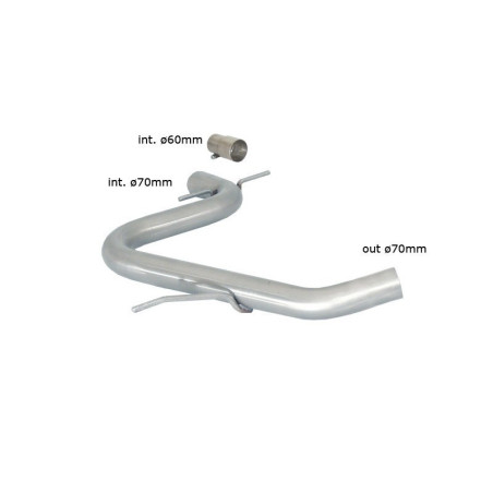 Tube silencieux intermédiaire Ragazzon pour VOLKSWAGEN Golf VI (10/2008 11/2012)
