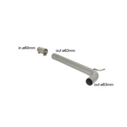 Tube silencieux intermédiaire Ragazzon pour VOLKSWAGEN Polo IX (6R) (09/2009 Aujourd'hui)