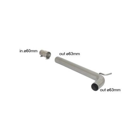 Tube silencieux intermédiaire Ragazzon pour VOLKSWAGEN Polo IX (6R) (09/2009 Aujourd'hui)