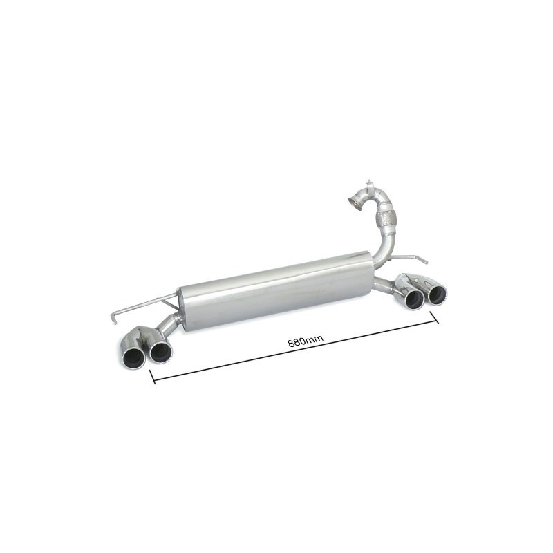 Silencieux arrière Ragazzon pour SMART Fortwo MKIII (07/2014 Aujourd'hui)