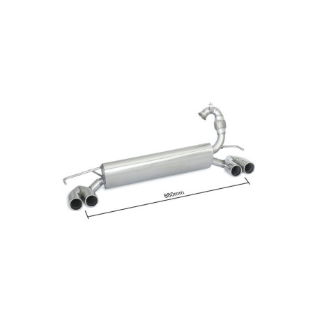 Silencieux arrière Ragazzon pour SMART Fortwo MKIII (07/2014 Aujourd'hui)