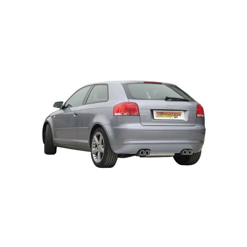 Silencieux arrière Ragazzon pour AUDI A3 (8P) (05/2003 08/2012) 50.0094.12 / VOLKSWAGEN Golf V (10/2