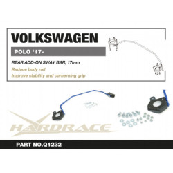 POLO 6th Volkswagen Rear Add-on Barre antiroulis Hardrace