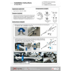 Townace liteace S400 Toyota Steering Rack silentbloc Hardrace