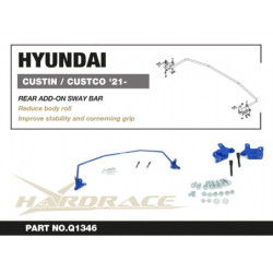 Custin custo KU Hyundai Rear Add-on Barre antiroulis Hardrace