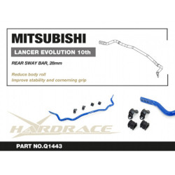 Lancer evolution 10th CZ4A Mitsubishi Barre antiroulis arrière Hardrace