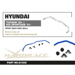 Tucson 4th NX4 2020-Present Hyundai Barre antiroulis avant Hardrace