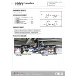 Jimny 4th 2018-present Suzuki Bras de suspension Skid Plate Hardrace