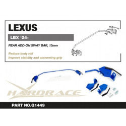 LBX AY10 Lexus Rear Add-on Barre antiroulis Hardrace