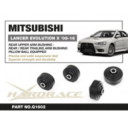 Lancer evolution 10th CZ4A Mitsubishi Bras supérieur arrière silentbloc-rear Rear Trailing Bras silentbloc Hardrace