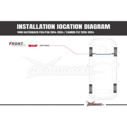 Hatchback F55 F56 2014-2024 Mini Front Strut Brace Hardrace