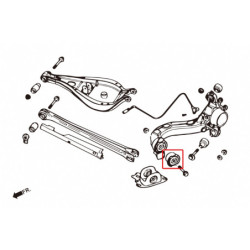 3 Series E36 BMW Rear Trailing Bras silentbloc Hardrace