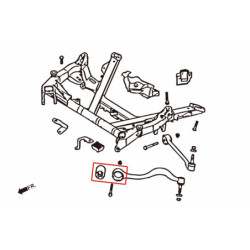 5 Series E39 BMW Front Bras de suspension silentbloc Hardrace