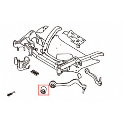 5 Series E60 E61 BMW Bras inférieur avant silentbloc Hardrace