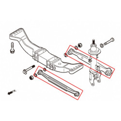 Romeo 156 1997-2007 Alfa Rear Lateral Bras Hardrace