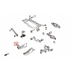 TT MK2 8J 2006–2014 Audi Rear Trailing Bras silentbloc Hardrace