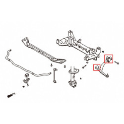 QX70 FX Series S50 Infiniti Bras inférieur avant silentbloc Hardrace