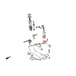 GS 2nd JZS160 1998-2005 Lexus Front Tension Rod silentbloc Hardrace