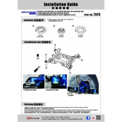 IS 1st XE10 1999-2005 Lexus Rear Subframe Anti-vibration Insert Hardrace