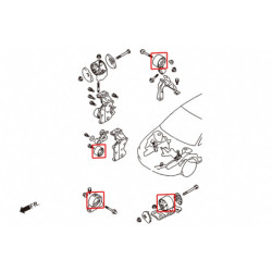 Lancer evolution 7-9th CT9A Mitsubishi Reinforced Mount silentbloc Hardrace