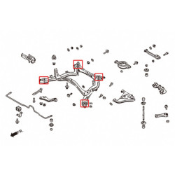 240SX SILVIA 5th S13 Nissan Rear Subframe silentbloc Hardrace