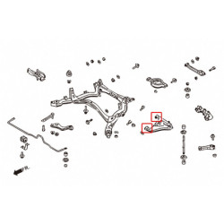 240SX SILVIA 5th S13 Nissan Rear Lower Bras de suspension silentbloc Hardrace