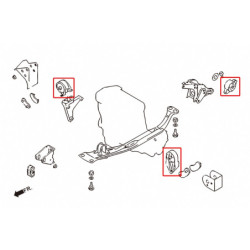 Primera 1st P10 1990-1995 Nissan Reinforced Support moteur Hardrace
