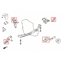 Primera 2nd P11 1996-2001 Nissan Reinforced Support moteur Hardrace