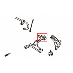 A3 MK2 8P 2004-2013 Audi Front Lower Bras de suspension silentbloc Hardrace