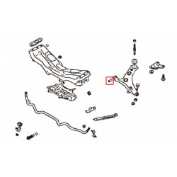 FR-S ZN6 2012-2016 Scion Bras inférieur avant silentbloc - Small Hardrace