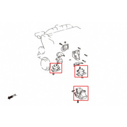 Supra 3rd JZA70 1986-1992 Toyota Reinforced Engine & Trans silentbloc dur Mounts Hardrace