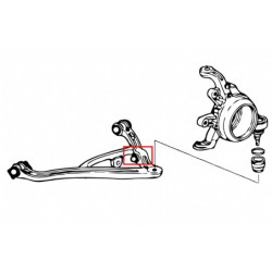S2000 AP1 2 Honda Bras inférieur arrière silentbloc Hardrace