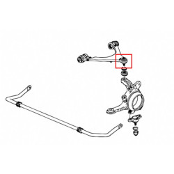 S2000 AP1 2 Honda Front Bras supérieur arrière Ball Joint Hardrace