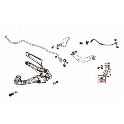 Civic 8th Honda Fusée arrière-axle silentbloc Hardrace