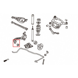3 Series E36 BMW Rear Trailing Bras silentbloc Hardrace