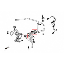 Fit jazz 2nd Honda Bras inférieur avant silentbloc Hardrace