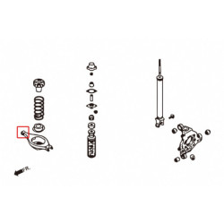Z 5th Z33 2002-2008 Nissan Rear Lower Shock Bras silentbloc - Inner Hardrace