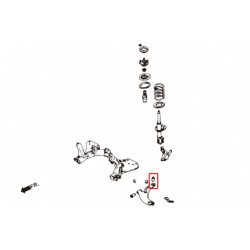 323 9th BJ 1998-2004 Mazda Bras inférieur avant silentbloc - Big Hardrace