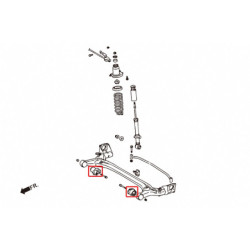 Corolla altis auris 10th E140 E150 2006-2013 Toyota Rear Frame silentbloc Hardrace