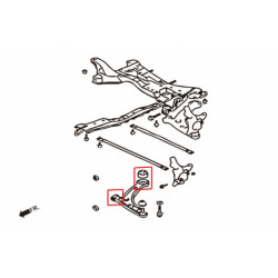 Lancer evolution 7-9th CT9A Mitsubishi Bras inférieur avant silentbloc Hardrace