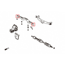 Lancer evolution 4th CN9A Mitsubishi Rear Diff Support Member Bush Hardrace