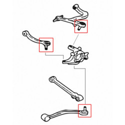 Lancer evolution 4th CN9A Mitsubishi Rear Bras Ball Joint Hardrace