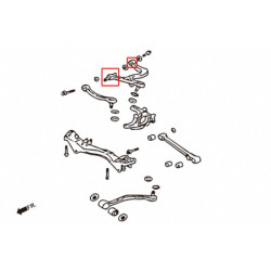 Lancer evolution 4th CN9A Mitsubishi Rear Upper Bras de suspension silentbloc Hardrace